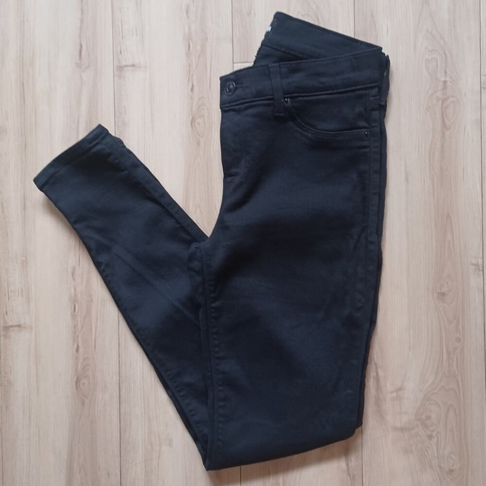 HUDSON Krista Super Skinny Jeans Black Sz 26 Like New - Picture 8 of 12